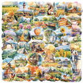 Rural Scenery Sticker Decoration Scrapbooking PET Aesthetic Korean Qme Default Title
