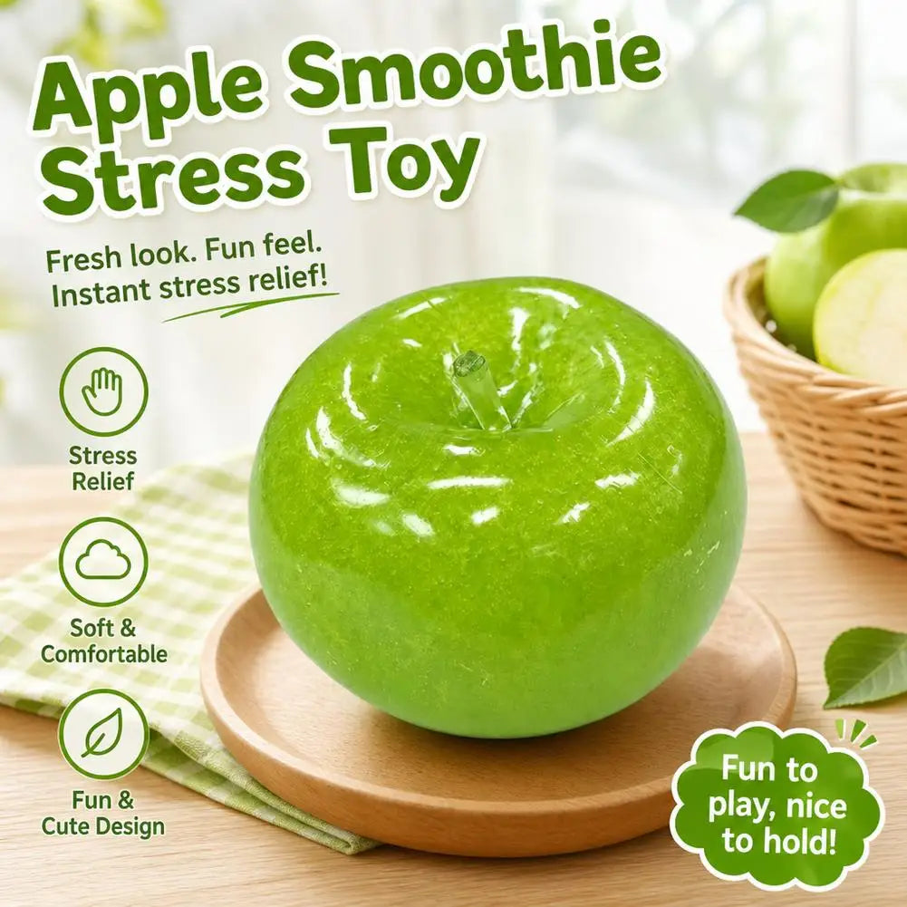 Apple Smoothie Stress Toy Squishy Cool Summer Artificial Fruits Kids Qme