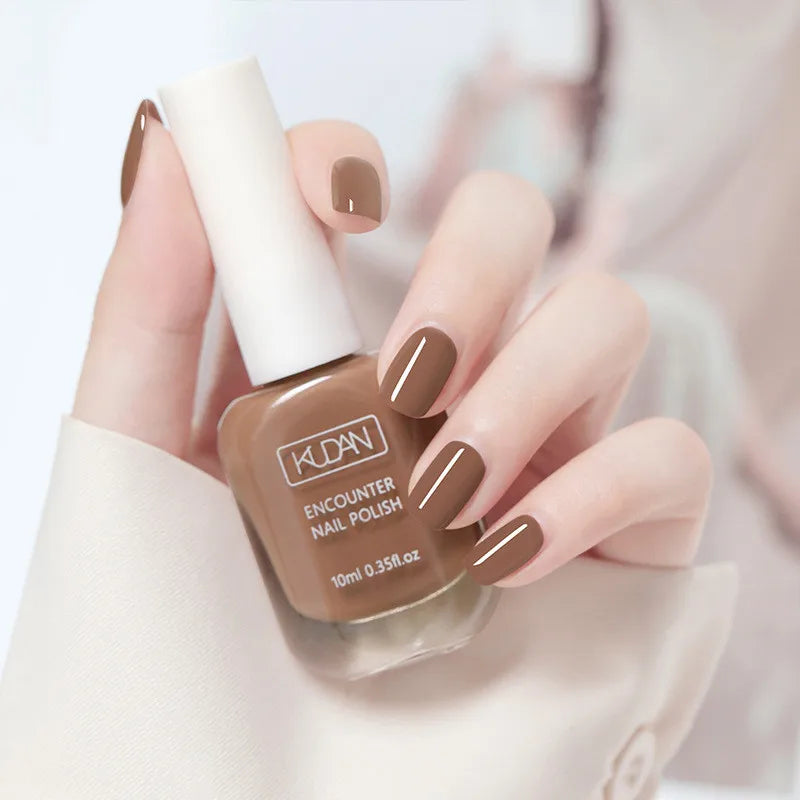 10ml Water-based Nail Polish Long Lasting Tearable Quick Dry No Bake Semi-permanent Varnish DIY Fashion Manicure 40 Color Qme 29
