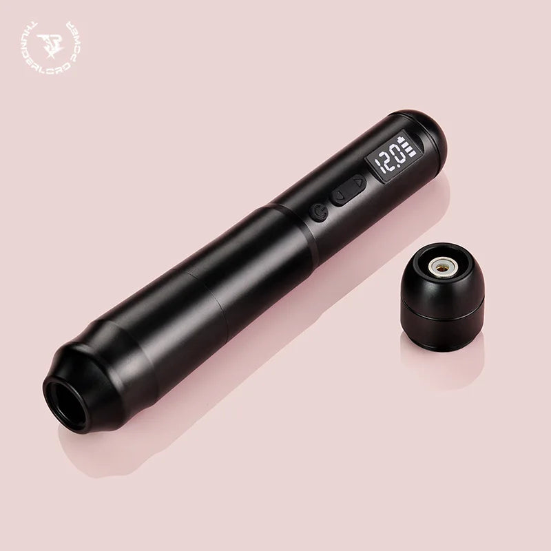 One BIOMASER Wireless PMU Tattoo Pen Machine For Permanent Makeup Beginner Eyebrows Lips Tattoo Artist Supplies Qme black