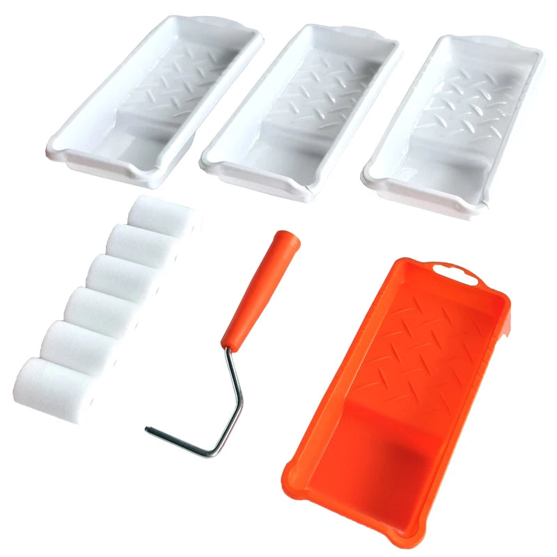 Small Paint Roller High-density Foam Tray Liner Wall Painting Tools Qme