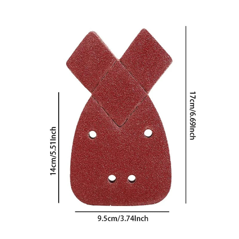 10pcs Mouse Sanding Sheets Sandpaper For Mouse Sander, Grit Pack 60 - 320 Grits To Fit Black And Decker Detail Palm 4 Holes Qme 10PCS 320Grit
