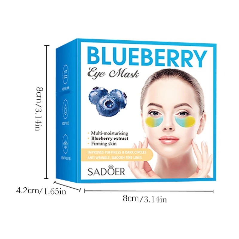Blueberries Tighten Eye Masks Moisturize Lock Water Gentle Non Qme