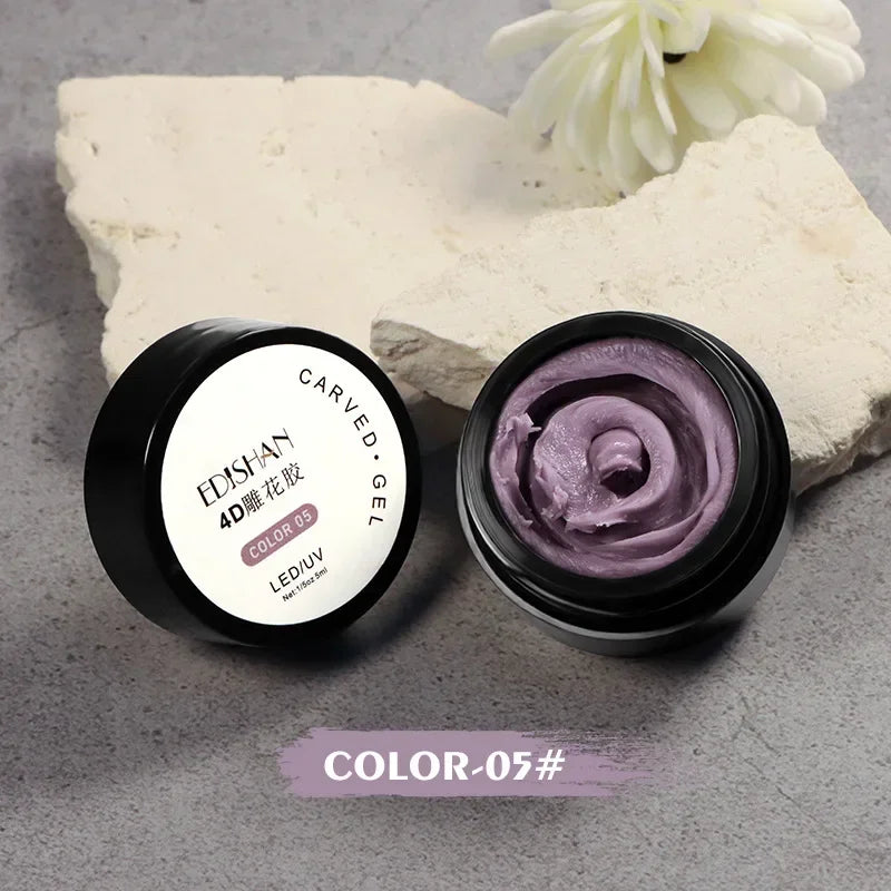 Nail Carving Glue Three-dimensional Shaping Relief Glue Phototherapy Nail Polish Glue Uv Modeling Clay Nail Art Tools Qme 05