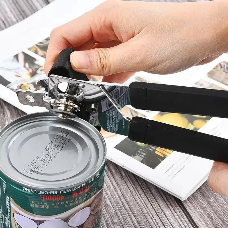 Stainless Steel Multifunctional Professional Can Manual Can Opener Craft Beer Grip Can Opener Bottle Opener Kitchen Gadgets Qme