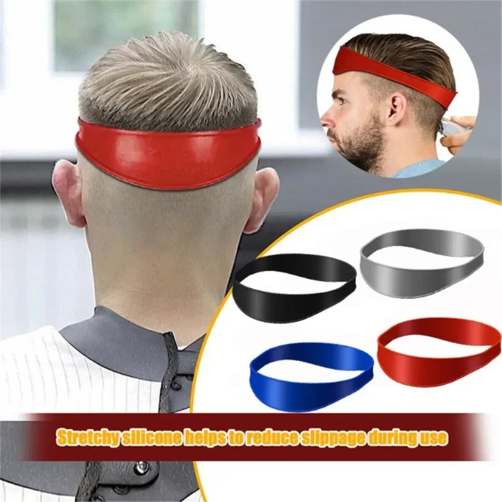 DIY Home Hair Trimming Haircuts Curved Headband Silicone Neckline Qme