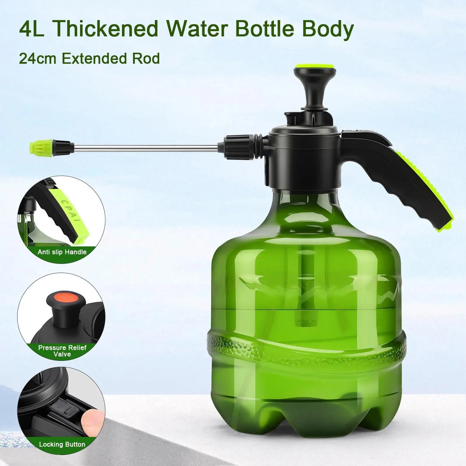new Plant Sprayer 4L Large Capacity Leak-Proof Multi-Mode Manual Handheld Watering Jug For Flowers Vegetables Trees Windowsills Qme