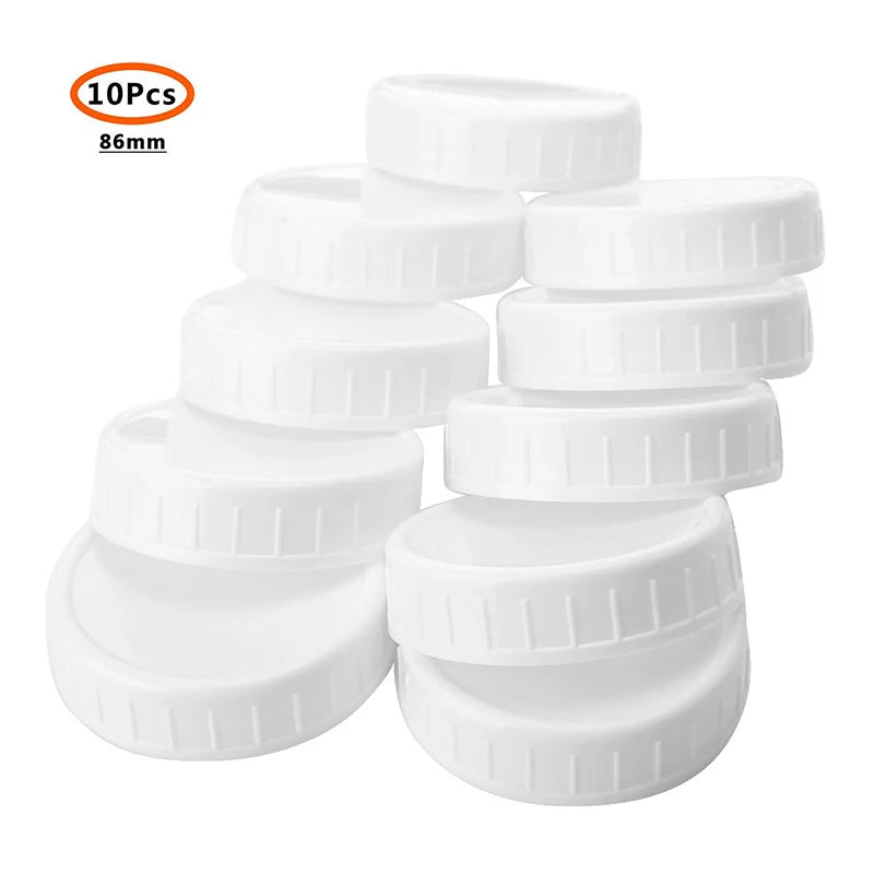 Plastic Covers Unlined Ribbed Lids Storage Caps Replacementswhite Qme 86mm