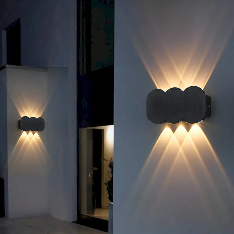 LED Wall Lamp Waterproof Outdoor Wall Light Porch/Garden/Bedroom Indoor Modern Nordic Sconce Luminaire 2 4 6W 8W 10W 12W 85-265V Qme