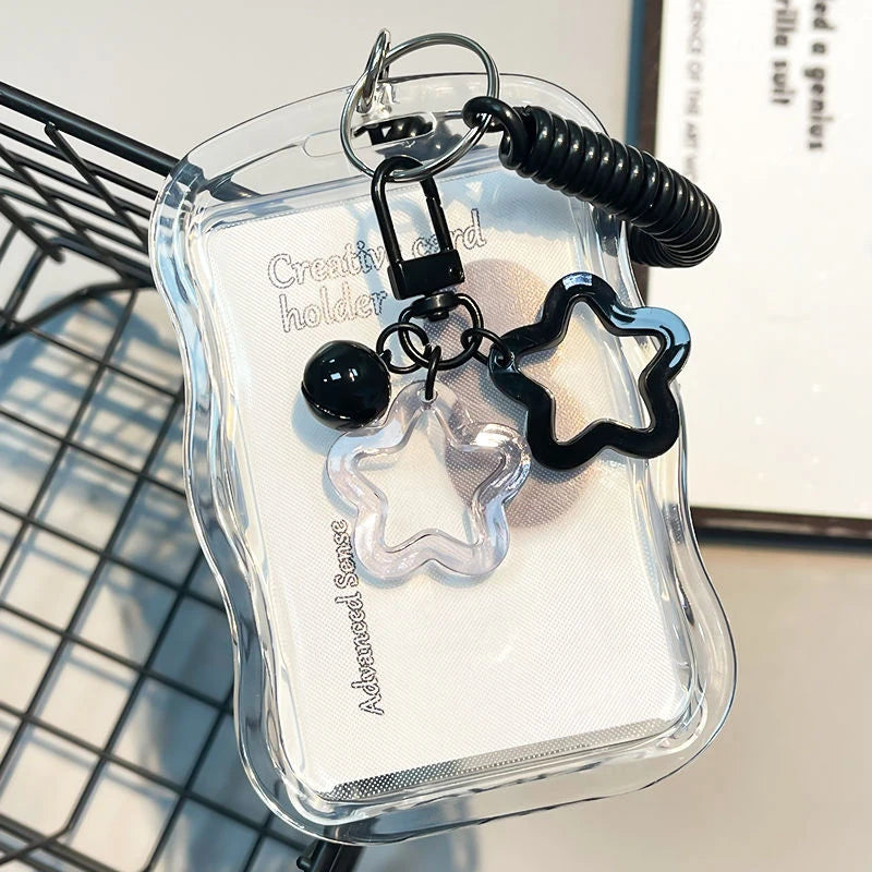 Student's Transparent Card Holder Kpop Music Identification Qme