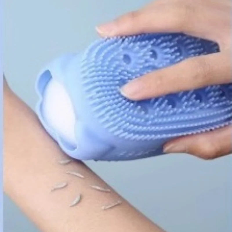 1/4pcs Double Side Silicone Bubble Bath Body Brush pamper your skin with this exfoliating scrub suitable for all skin types Qme