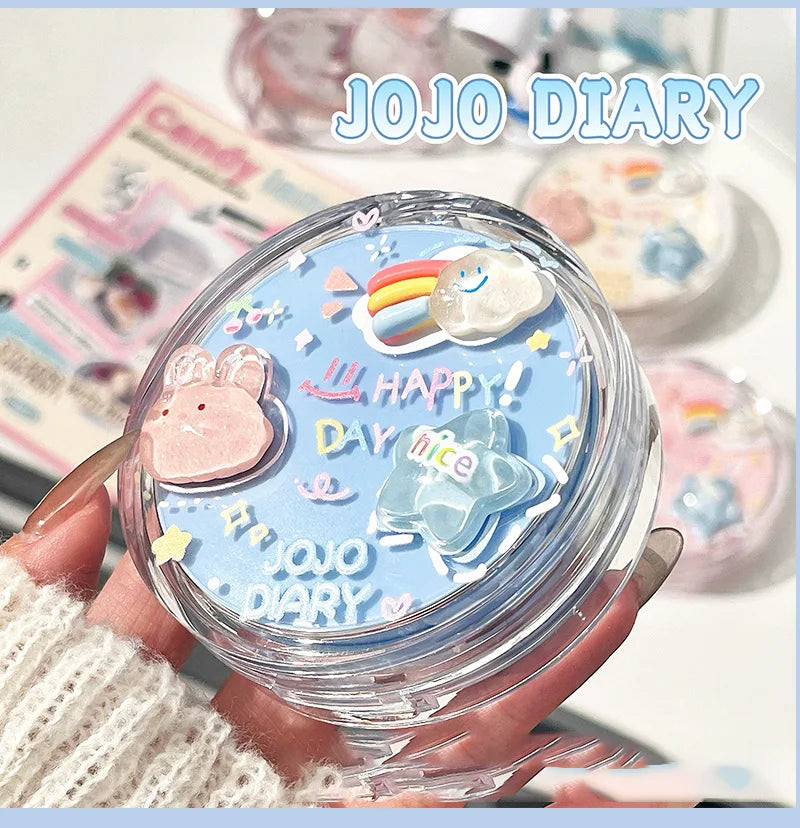 JOJO Diary Korean Hydrating Air Cushion BB Cream Concealer Moisturizing Lasting Moisturizing No Stuck Waterproof and Sweat-proof Qme