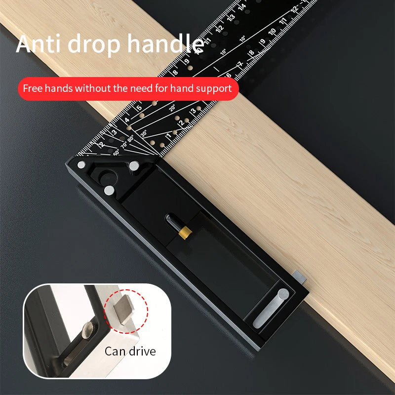 90 Multifunctional Right Angle Ruler Carpentry Specific Precision Qme