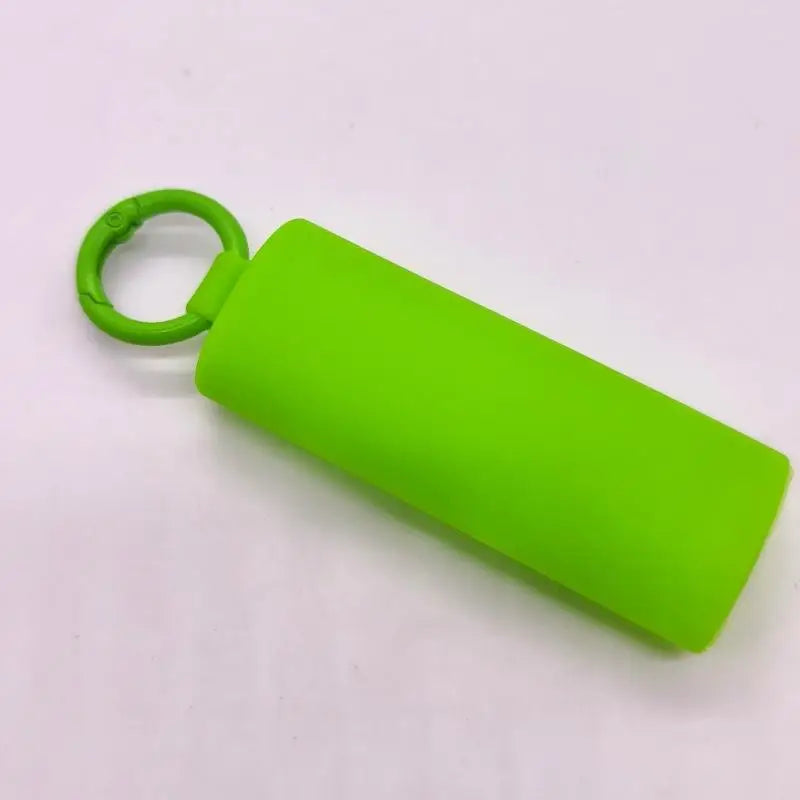 Silicone Lighter Holder With Keychain For Lighters, Snap‑Fit Protective Case Cover Compatible Qme D