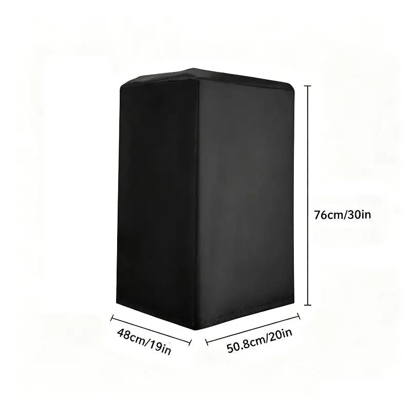 Resilient 210D Oxford Cloth Black Speaker Covers Water Dust Qme 48x51x76cm