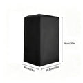 Resilient 210D Oxford Cloth Black Speaker Covers Water Dust Qme 48x51x76cm