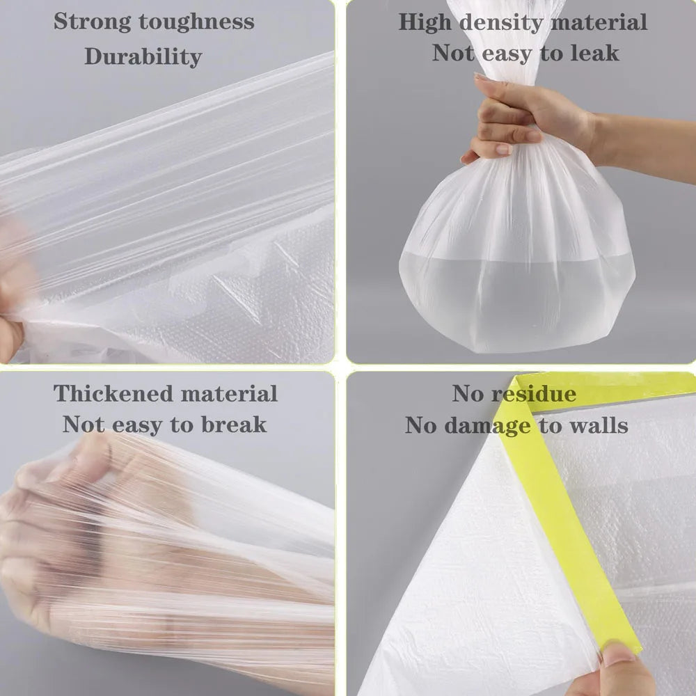 Pre-Taped Masking Film Drop and Cloth Plastic Cover Sheets Transparent Floor Carpet Protector for Furniture Car Painting Qme