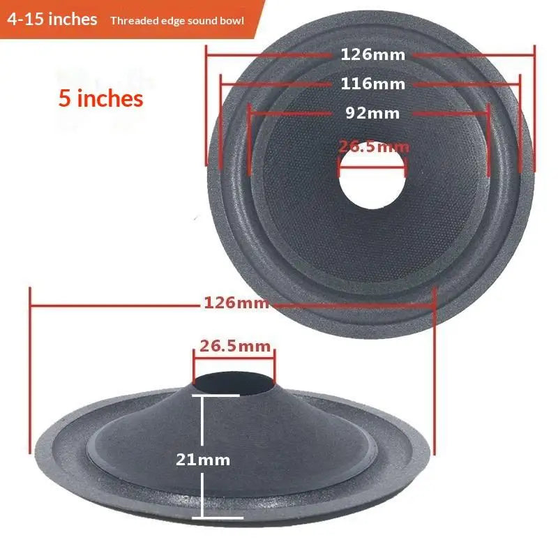 Durable Speaker Woofer Paper Cone Foam Edge Voice Coil 4 5 6 8 10 Car Qme 5 inches