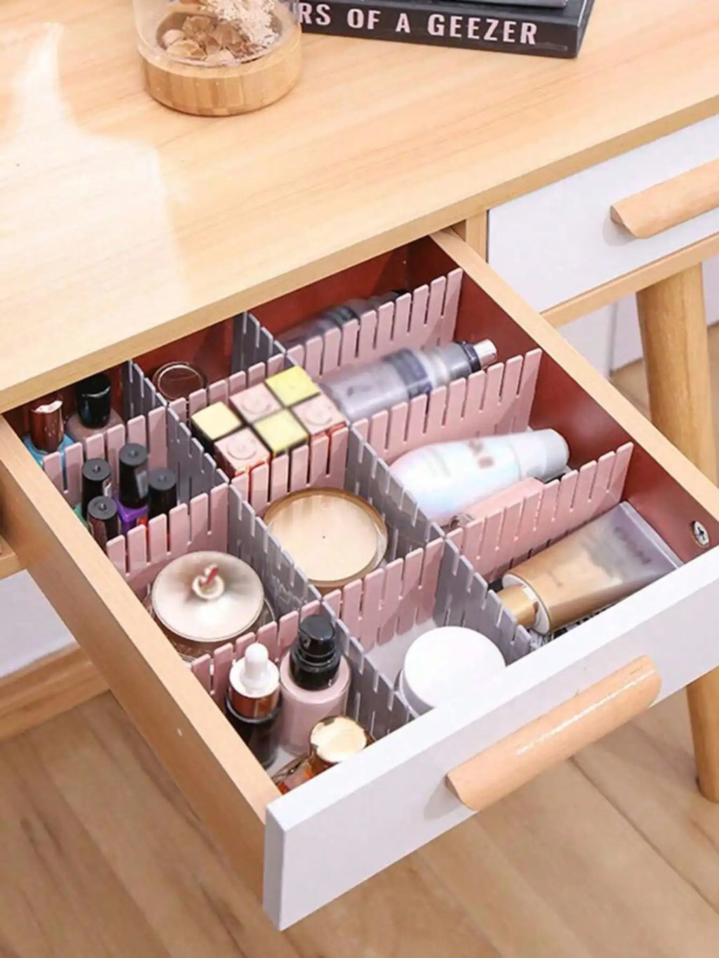 4 Drawer Storage Dividers Plastic Combination Underwear Socks Box Qme