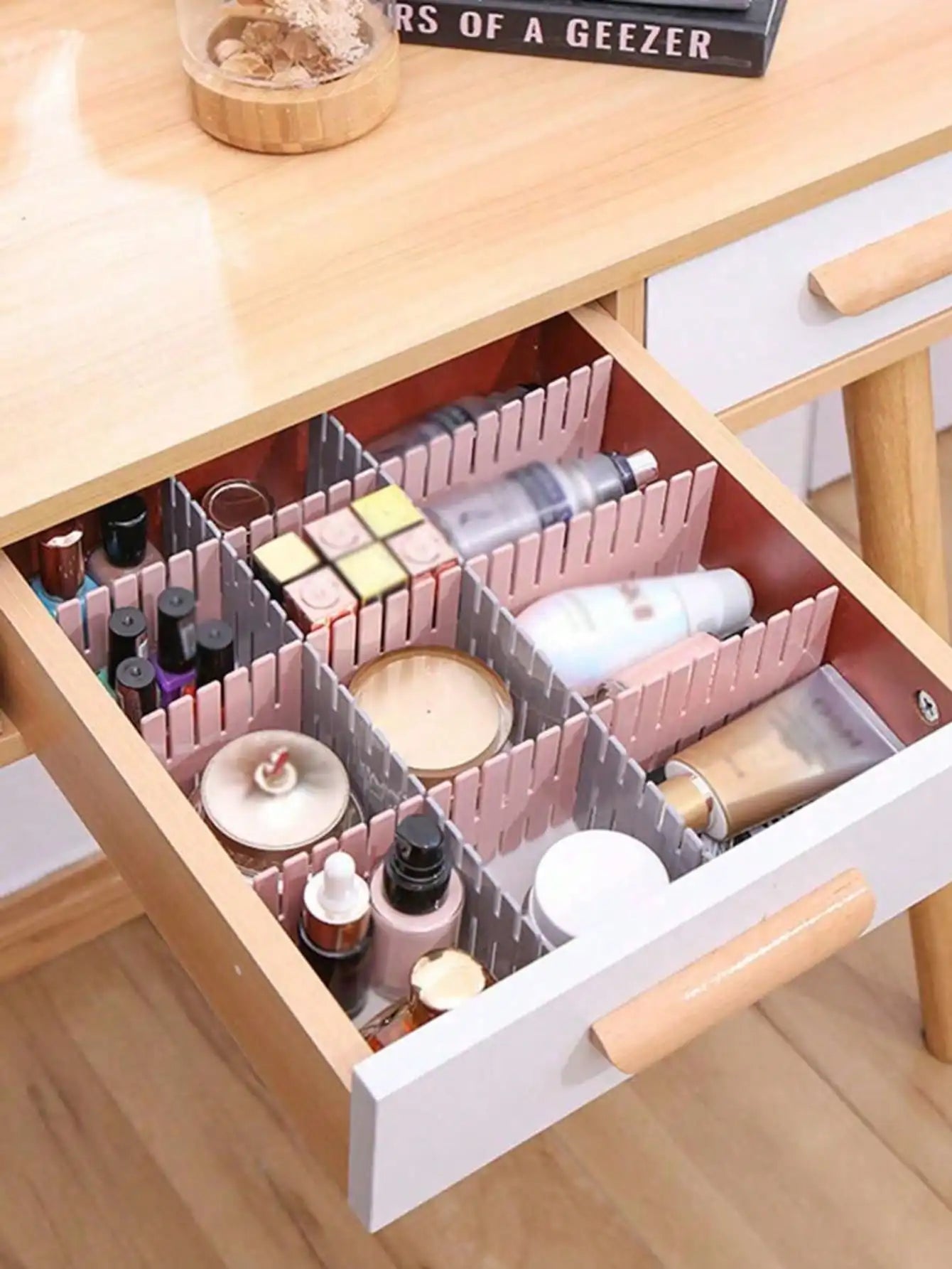 4 Drawer Storage Dividers Plastic Combination Underwear Socks Box Qme