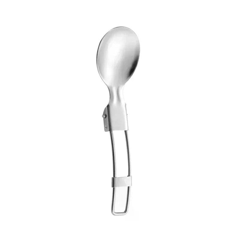 304 Stainless Steel Folding Cutlery Set Knife Fork Spoon Portable For Outdoor Picnics Camping Back To School Student Cutlery Box Qme