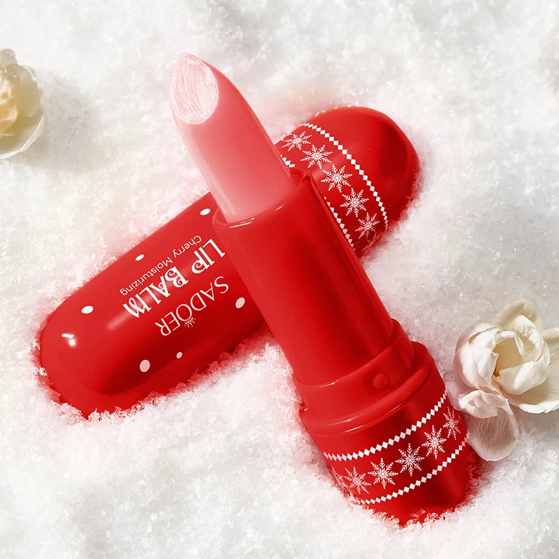 SADOER Christmas Moisturizing Lipstick Anti Wrinkles Hydrating Repair Qme