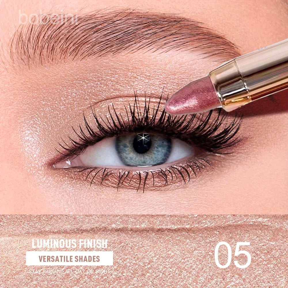 Double-ended Eyeshadow Stick Waterproof Pigment Matte Glitter Qme 05-pink