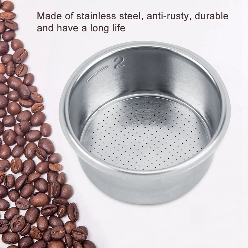 Coffee Filter Basket Stainless Steel Non Pressurized Portafilter Basket for Breville Single Wall Espresso Machine Parts Qme