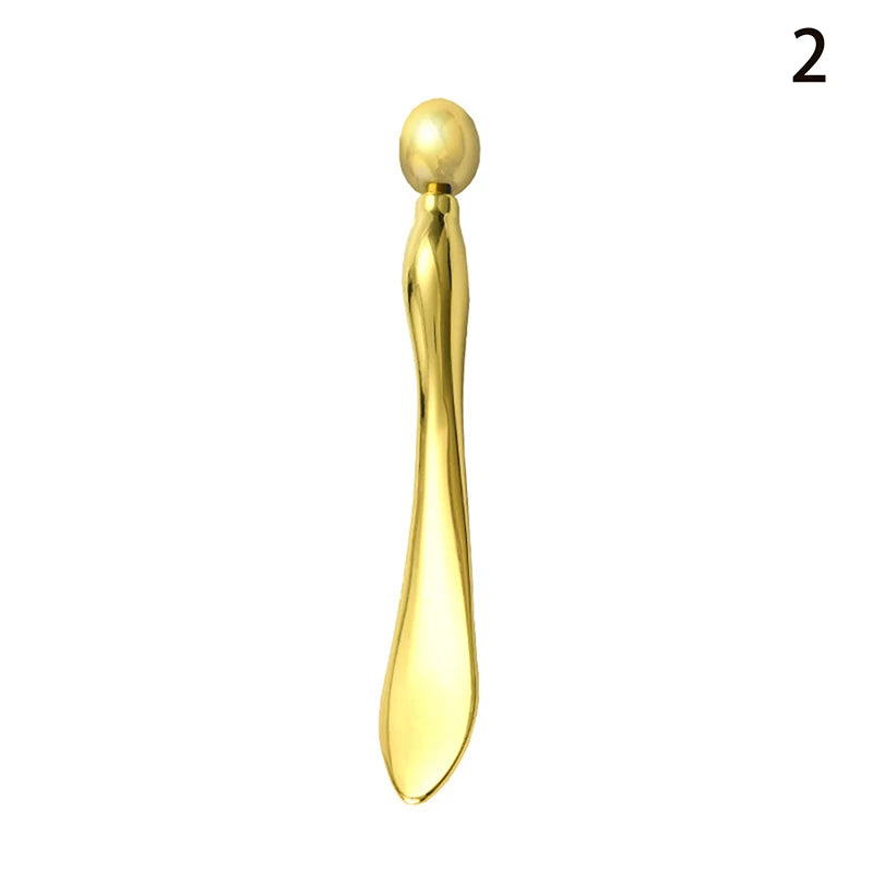 Eye Face Cream Applicator Alloy Beauty Spoon Roller Facial Massage Qme 2 Gold
