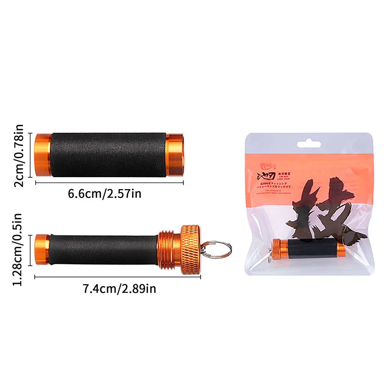 Line Pull Rod Aluminum Alloy Rubber Anti-slip Snag Pulling Hook Tying Qme Orange