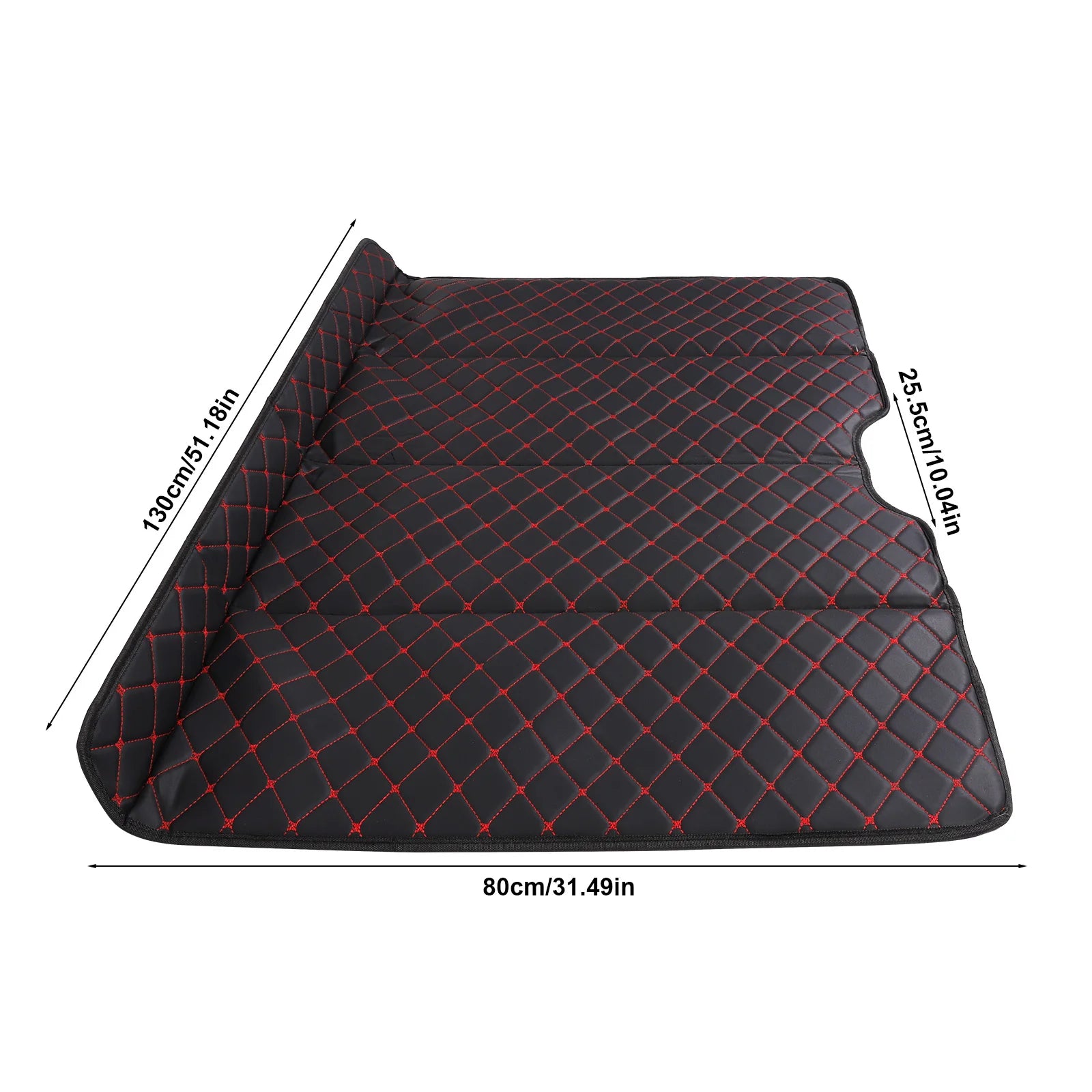 Car Mattress PU Leather Car Back Seat Folding Bed Mattress Non-Inflatable Portable Back Seat Mattress for Sedan SUV Truck Qme