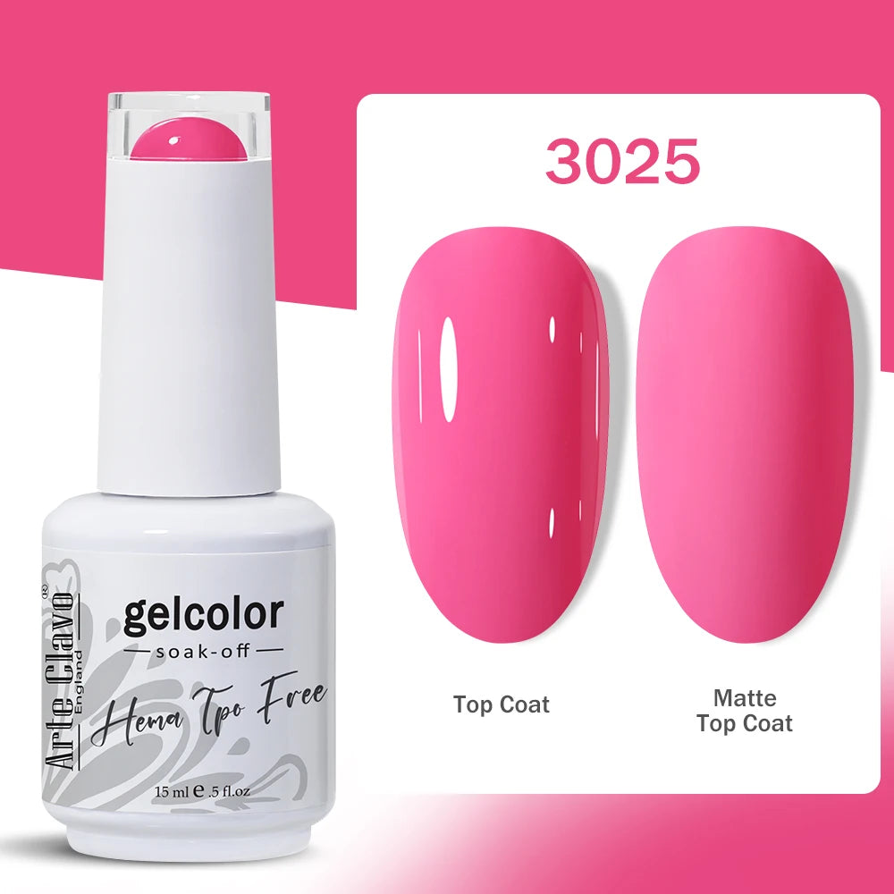 Arte Clavo Nail Art Semi Permanent Gel Polish Supplies Professionals Qme 3025