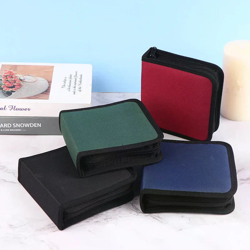 40Tablets CD DVD Discs Oxford Handbags Storage Case Organizer Booklet Qme