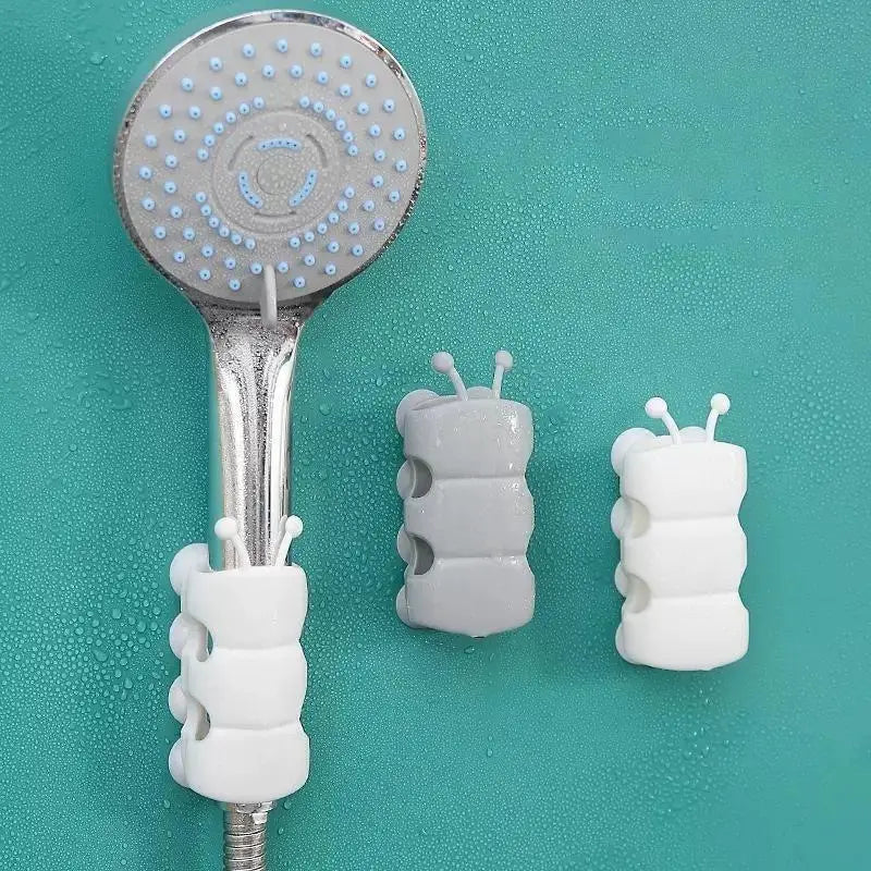 Movable Shower Head Holder Suction Cup Adjustable Reusable Silicone Qme