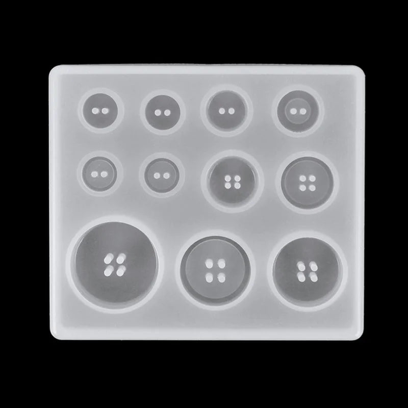 Button Mold Hole Non-stick Art Decoration Cake Baking Tools DIY Qme