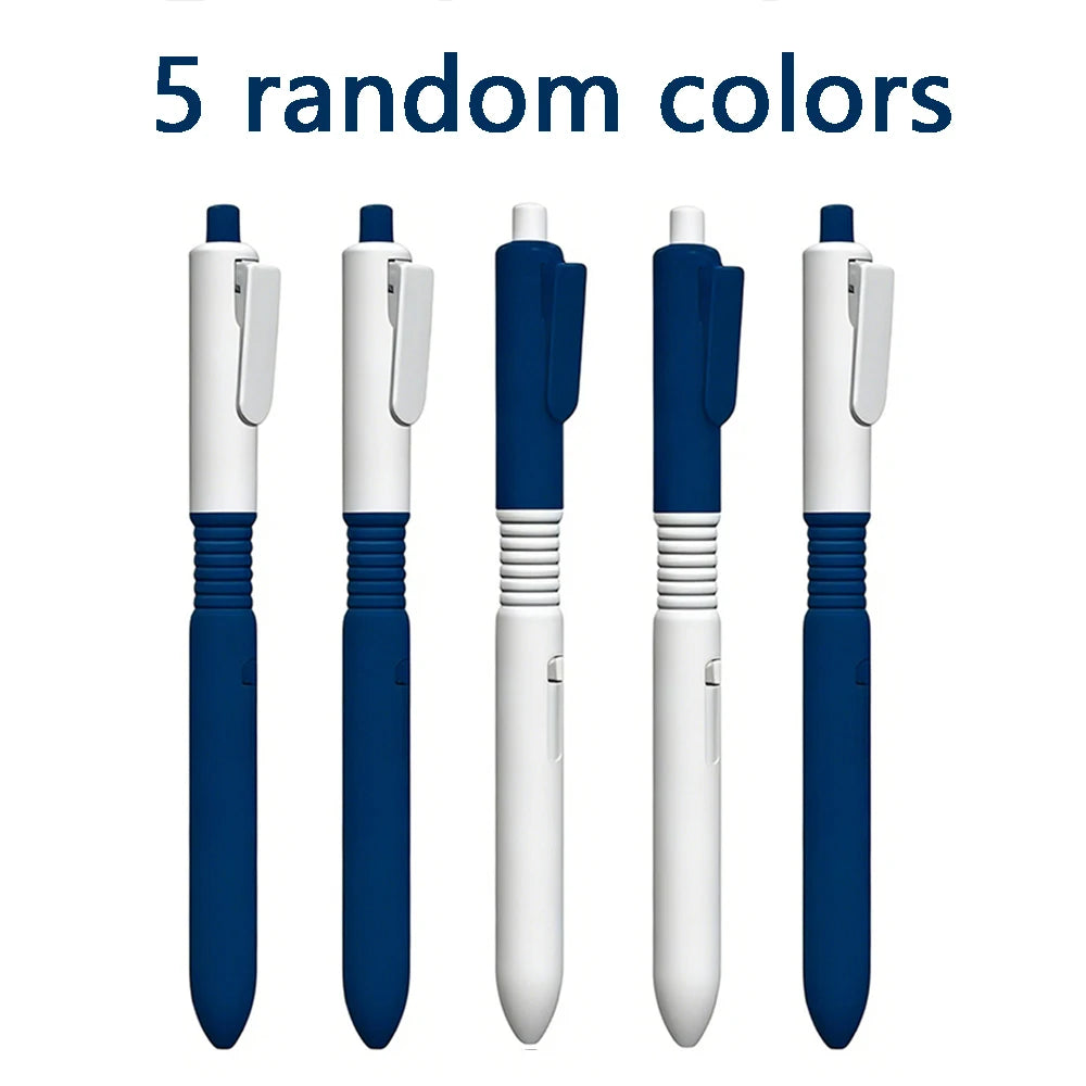 5/10Pcs/set 2 in 1 Novelty Prank Water Spray Pen Black Ink Water Gun Pen Student Model Decompression Stationery Qme 5 Pcs blue