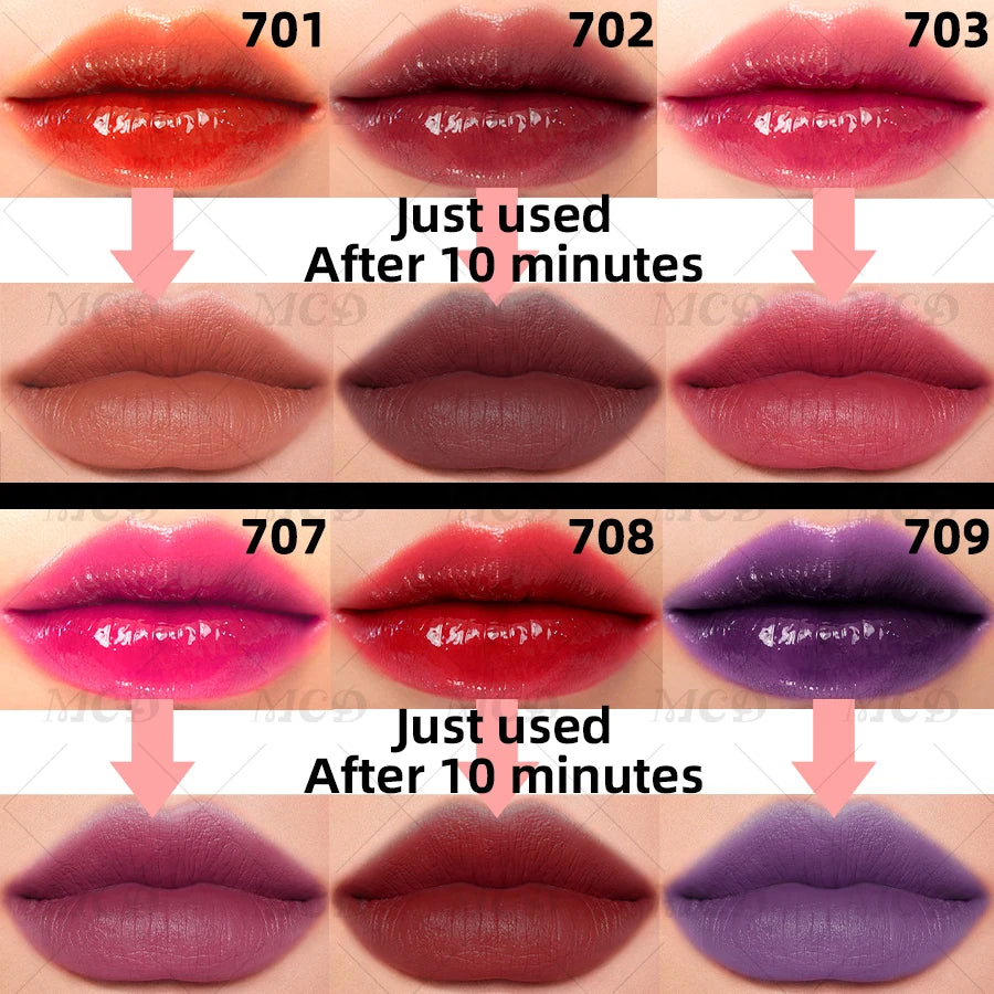 Waterproof Matte Lip Tint Long-lasting Glaze Sexy Plump Glow Oil Qme
