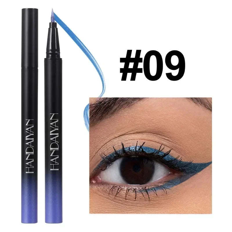 Pearlescent Eyeliner Stick Pen Glitter Eyes Shadow Waterproof Shimmer Eye Liner Pen Shiny High-gloss Cosmetics Beauty Make Up Qme 09