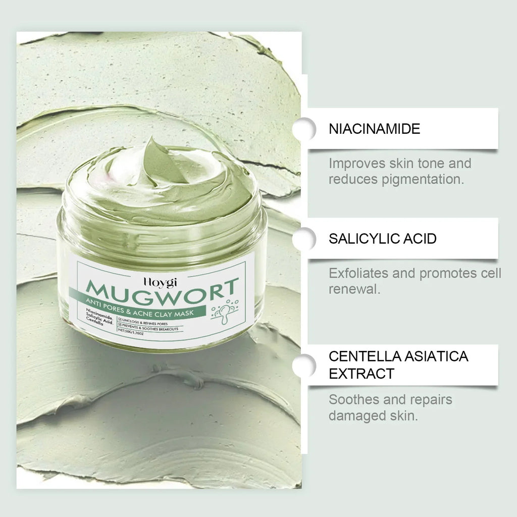 Face Clean Mask Pore Shrinking Oil Control Deep Cleansing Exfoliating Acne Treatment Moisturizing Blackhead Remover Mud Mask Qme