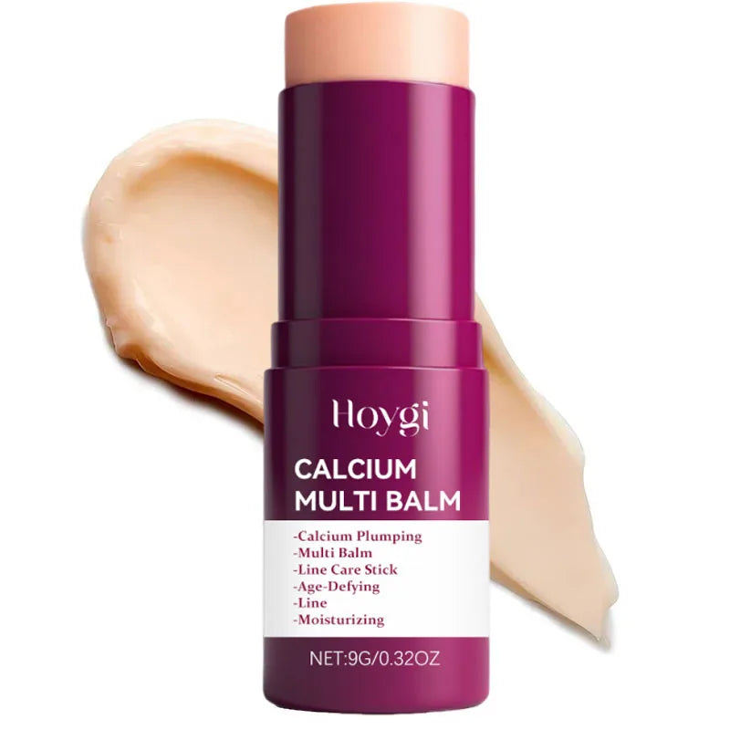 Korean Calcium Volume Multi Balm Stick - Hydrating & Firming Stick Anti-Wrinkle Care Collagen Infused Pre-Makeup Moisturizer Qme 1pc
