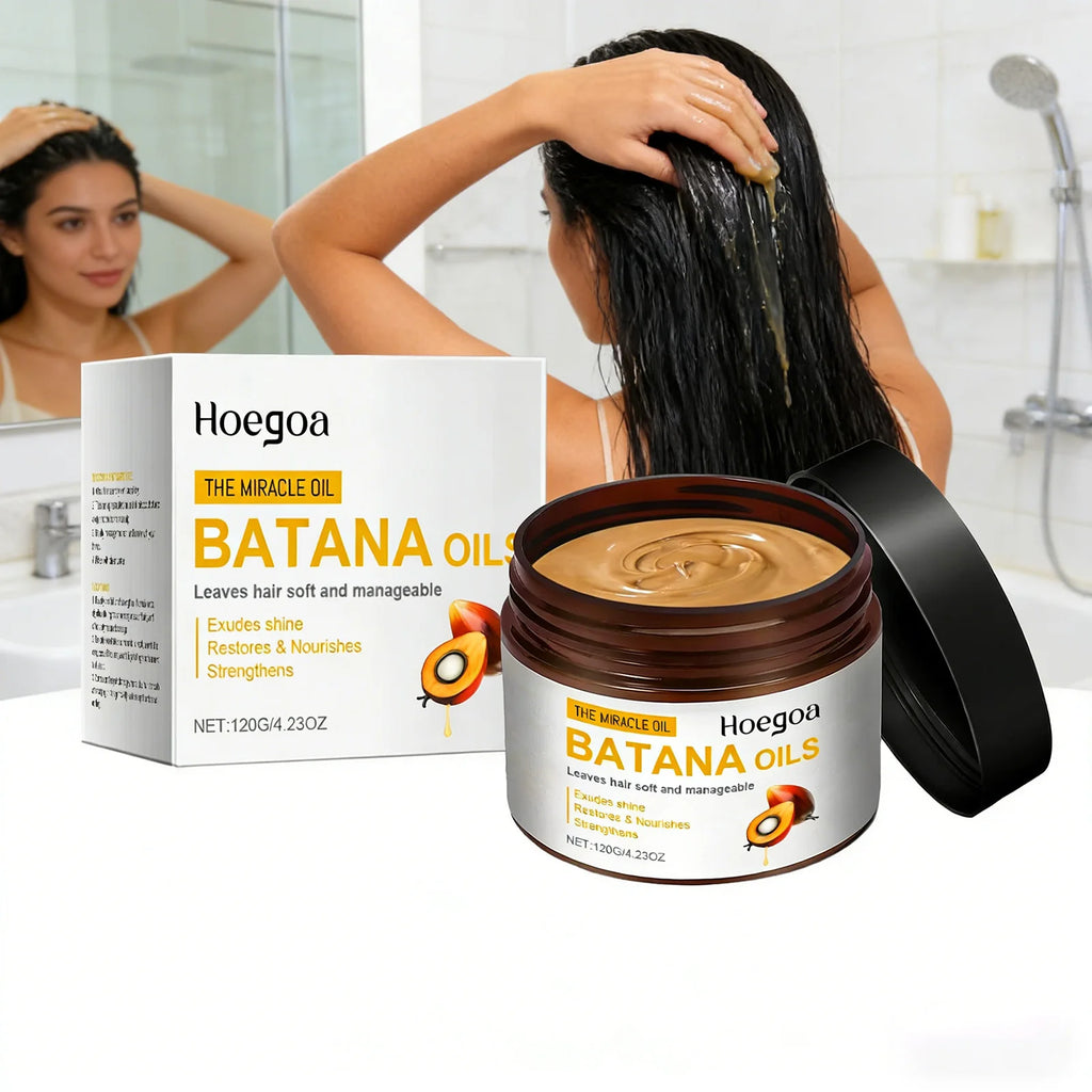 Batana Hair Mask Deeply Nourish Improve Damaged Hair Repair Drying Rough Reduce Breakage Frizz Smoothing Hair Conditioners 120g Qme