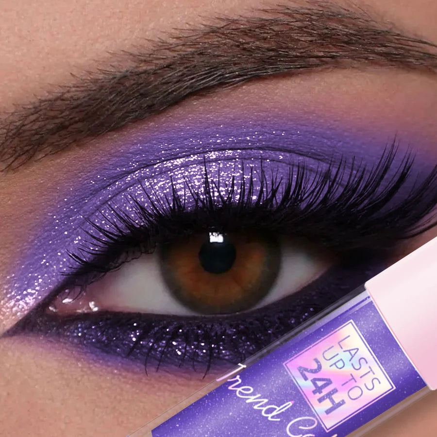 8 Metallic Waterproof Liquid Eyeshadow-high Shine Long-lasting Qme 07