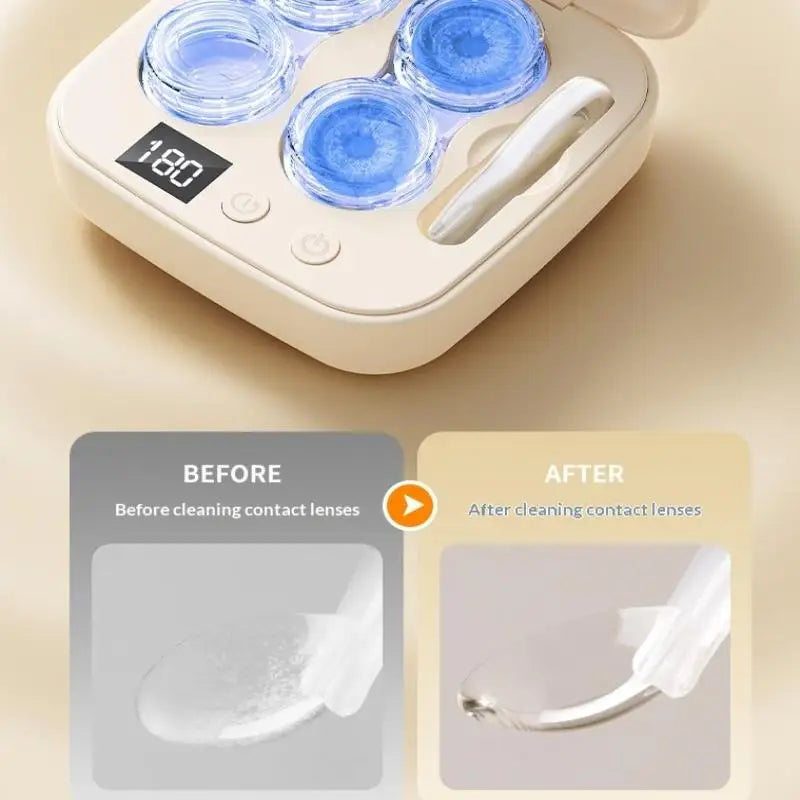 Contact Lens Cleaner Machine Portable C Charger Soft Cleaning Device Qme Default Title