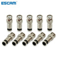 20pcs Hot Selling 10PCS/lot BNC Connector Compression Connector Jack for Coaxial RG59 Cable CCTV Camera Accessories Qme 20pcs