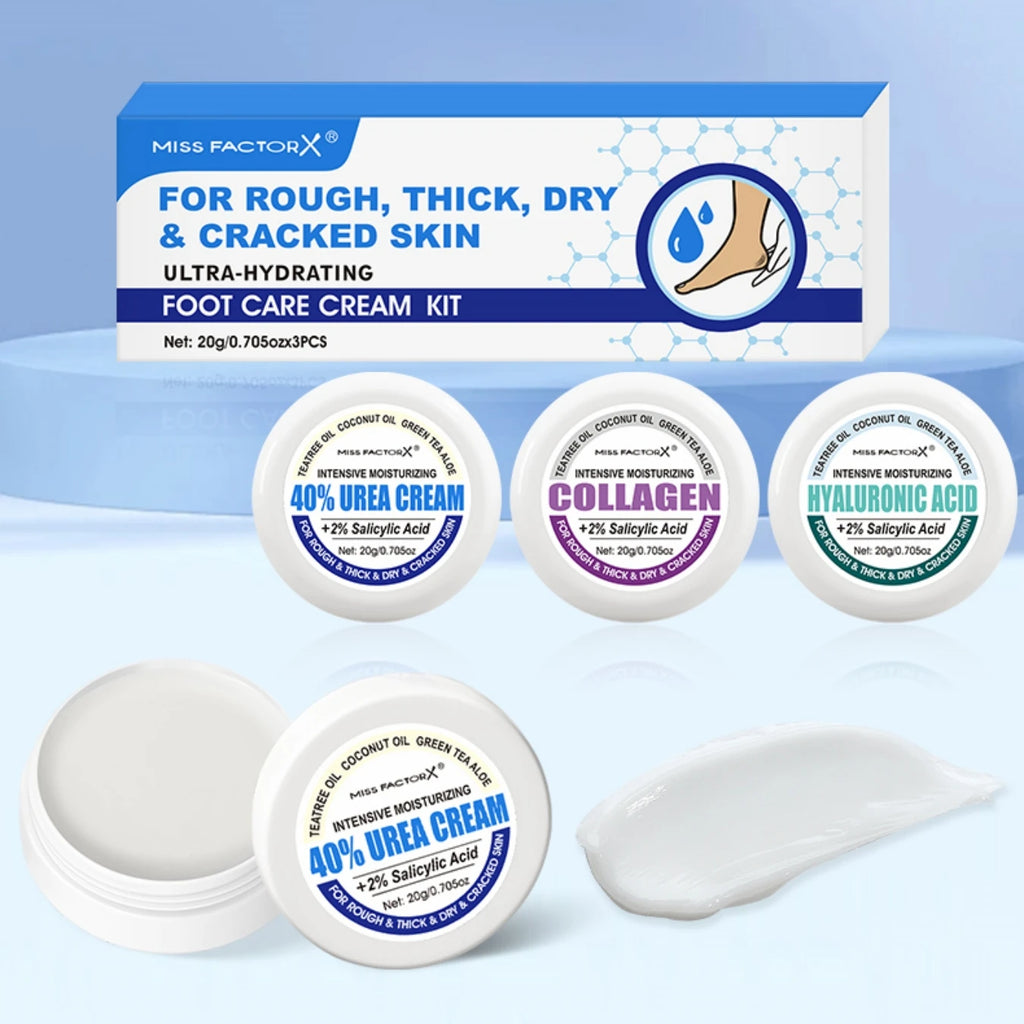 3PCS/Box Urea Foot Cream Moisturizer, with Salicylic Acid, for Dry and Cracked Feet - Hand and Foot Care for and Women Qme