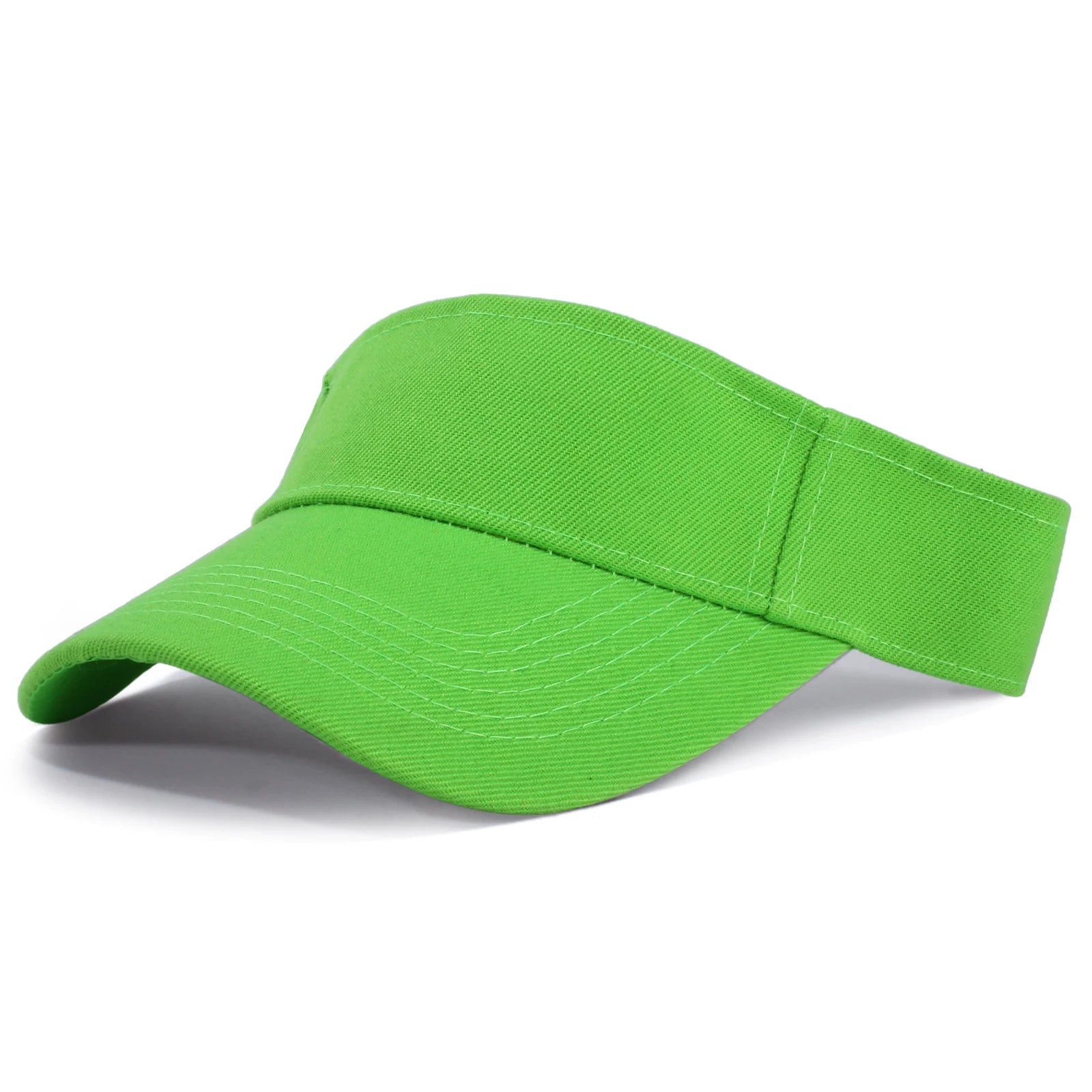 Men and Women Empty Top Sports Hat Running Hiking Sun Protection Cap Solid Color Fashion Casual Outdoor Hiking Sun Shaded Cap Qme Fluorescent Green One Size