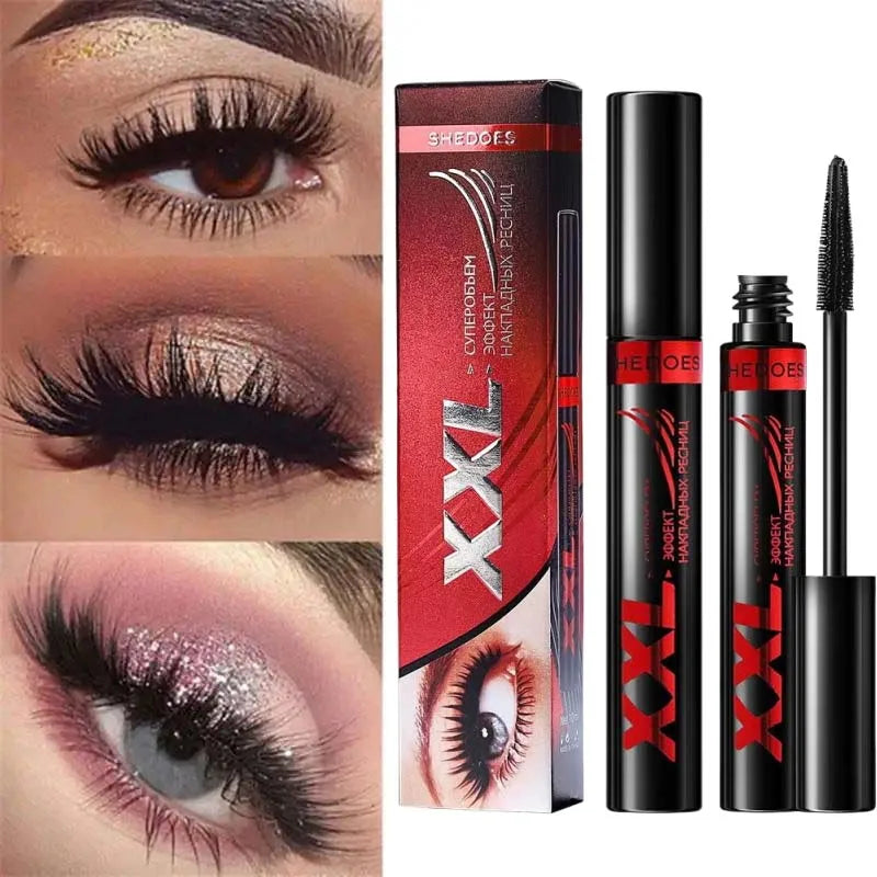 3D Mascara Waterproof Extra Volume Long -lasting Hyper-Curl Lengthening Eyelash Non-smudging Eyelashes Black Mascara Makeup Qme 1pc