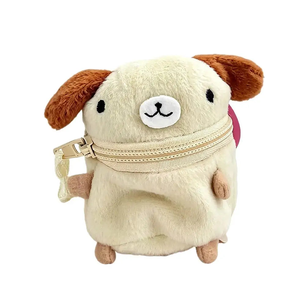 Keychain Bag Plush Coin Purse Charm Cartoon Doll Protective Case Qme dog