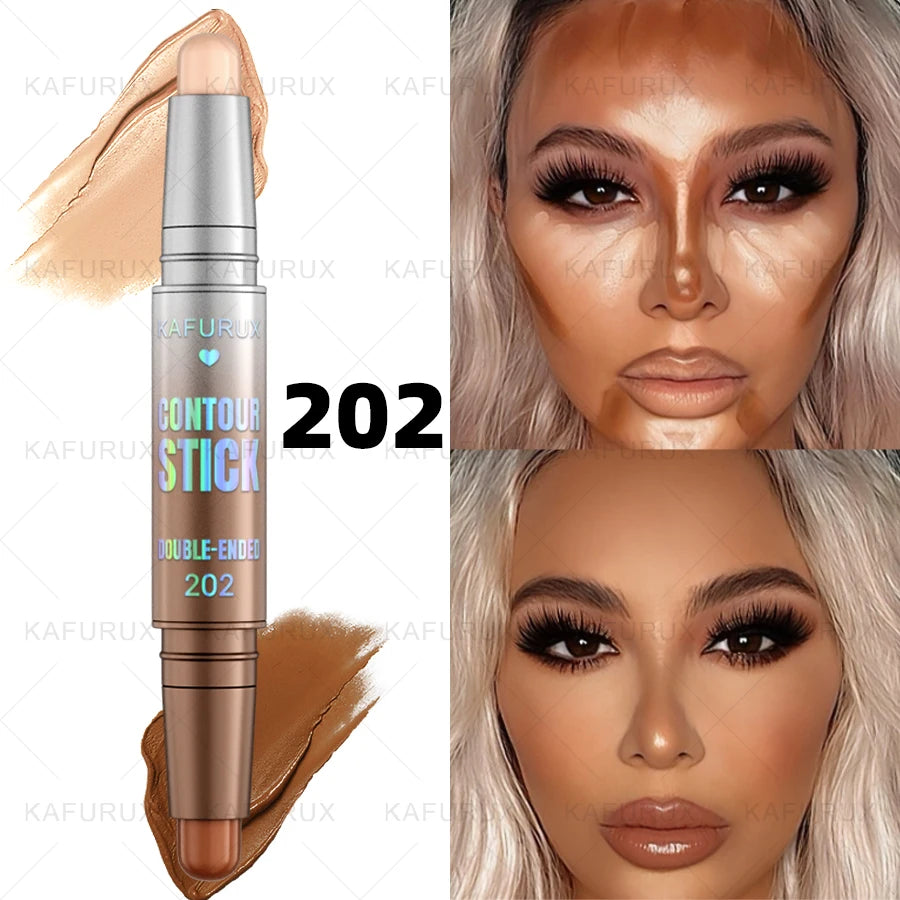 Dual-ended Contour Stick Facial Foundation Concealer Long-lasting Qme 202