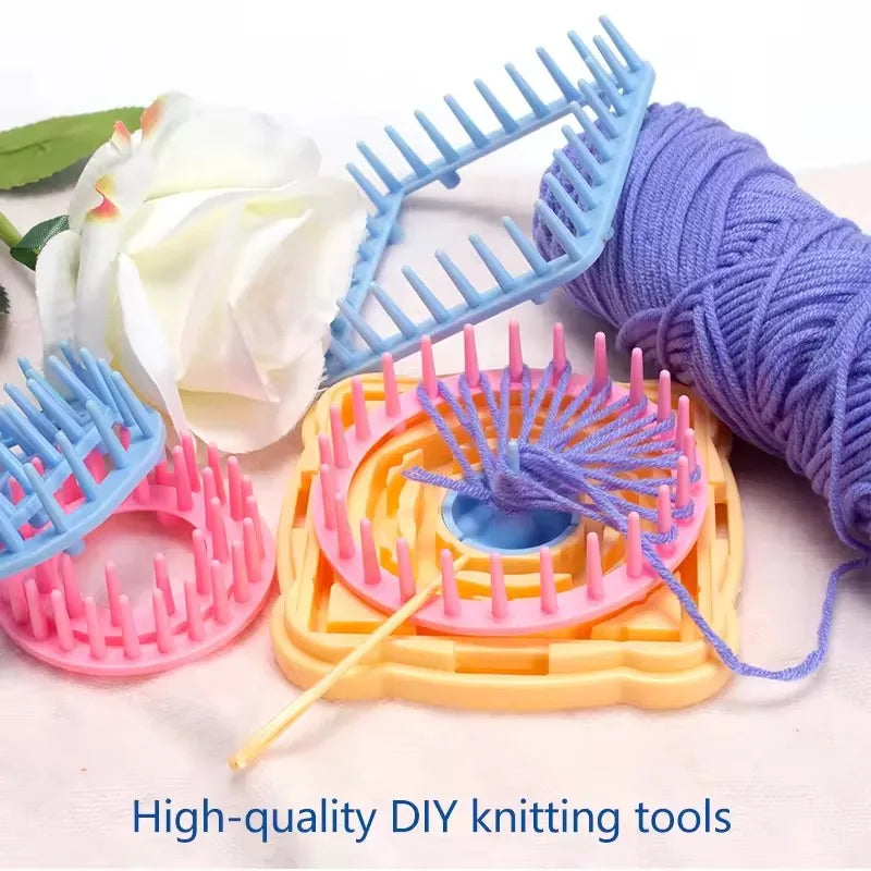 DIY Flower Loom Knitting Plastic Weaving Tool Making Handmade Flowers Qme